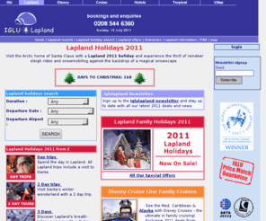 iglulapland.com: Lapland Holidays 2010 | Holidays to Lapland | Lapland Trips | Iglulapland.com
Lapland holidays and great offers on holidays to Lapland in 2010. Day trips to Lapland to visit Santa and his elves. Offers and savings from a range of Uk airports. 