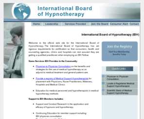 internationalboardofhypnotherapy.org: Find medical hypnotherapist medical hypnotherapy training support
Find a Medical Hypnotherapist from International Board of Hypnotherapy. Learn the benefits and strategies for the use of medical hypnotherapy as an adjunct to medical treatment and general patient care