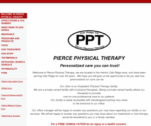 piercephysicaltherapy.com: Main
This is the Publicly Viewable Webpage