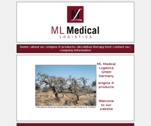 versorgungsforschung.com: ...::: ML Medical Logistics GmbH - Home of enigma ® products :::...
Die ML Medical Logistics GmbH bietet die Produktpalette der Enigma Produkte an.