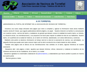 avvtorrefiel.org: AVV Torrefiel
torrefiel, asociación vecinos, aa.vv., asociaciones valencia, barrio, el cresol, cavecova, asociacion de vecinos valencia, futbol-sala, jacomart, transits, rascaya