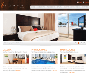 bambusuites.com: Bambu Suites | Playa del Carmen Q.Roo
Suites ubicadas en el área más nueva de Playa del Carmen mejor conocida como La Nueva Quinta a sólo unos pasos de la 5a Avenida.