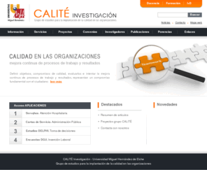 calite.org: CALITÉ Investigación
CALITÉ Investigación -  Universidad Miguel Hernández de Elche