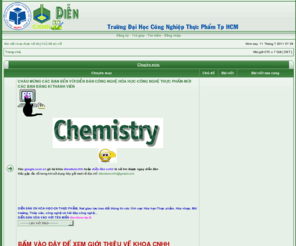 diendancnhh.com: DIỄN ĐÀN CNHH VÀ THỰC PHẨM - ĐẠI HỌC CN THỰC PHẨM-TPHCM - Trang chủ
