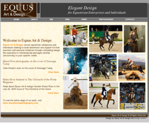 equusartanddesign.com: Equus Art & Design :: Home
Equus Art & Design is a professional horse themed web & graphic design and development company that specializes in equestrian and business related logos, websites and website maintenance. We offer very competitive prices on custom website design, logo design, and complete website packages. Custom quotes are always free.