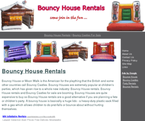 bouncyhouserentals.org: Bouncy House Rentals
We have stacks of bouncy house rentals and bouncy castles for sale. If you are looking for bouncy house rentals or bouncy castles for sale, please visit our website now...