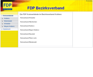 dnns.de: FDP Bezirk Koblenz >  Kreisverbände
FDP Bezirk Koblenz