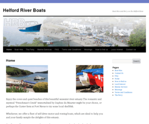 helford-river-boats.co.uk: Helford River Boats - Motor boat and sailing boat hire on the Helford River
Boat Hire and Ferry Service on the Helford River