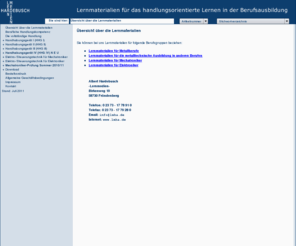 lernmedien-hardebusch.com: Hardebusch Lernmedien - Lernmaterialien für das handlungsorientierte Lernen in der Berufsausbildung
Lernmedien Hardebusch - Lernmaterialien für das handlungsorientierte Lernen in der Berufsausbildung