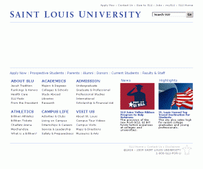 slu.edu: Saint Louis University : SLU
Saint Louis University is a Catholic, Jesuit university ranked among the top research institutions in the nation.