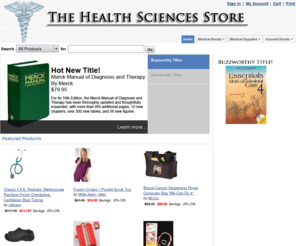 healthsciencestore.com: Health Sciences Store: Home
Health Sciences Store: Webmedbooks.com: The online source and distributor of discount medical books, medical textbooks, medical supplies, nursing supplies, nursing apparel, scrubs, and diagnostic equipment.