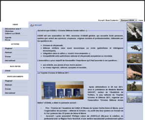 cidan.org: Bienvenue sur le Site du CiDAN
Dans une vision moderne du patriotisme, de la citoyenneté, de la Défense et de l'Europe, Ci.D.A.N. vous invite à promouvoir et développer le Civisme, l'esprit de Défense et les liens entre les Armées et la Nation.