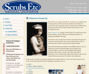 scrubschicagosuburbs.com: Scrubs Etc. - The best place for medical scrubs, uniforms and accessories in the Chicago suburbs
The best place for medical scrubs, uniforms and accessories in the Chicago suburbs.