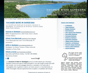 vacanzemaresardegna.net: Vacanze mare Sardegna, vacanze al mare in Sardegna: offerte e case vacanze in Sardegna mare
Le vacanze al mare in Sardegna: informazioni su affitti case vacanze in Sardegna, hotel e alberghi in Sardegna, campeggi, residence e agriturismi in Sardegna.