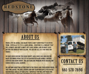 redstonehorseremoval.com: Dead Horse Removal, Dead Animal Removal, Livestock Removal, Bakersfield, Kern County, Arvin, Shafter, Wasco, Lamont | Redstone
Dead Horse and Animal Removal in Bakersfield, Kern County, Arvin, Shafter, Wasco, Lamont, and more. Call Us 24/7