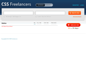 cssfreelancers.com: CSS Freelancers»Job Seeker Site
