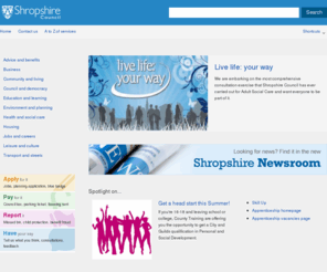 shropshire.gov.uk: Home page – Shropshire Council
Information for local residents, the business community and tourists.