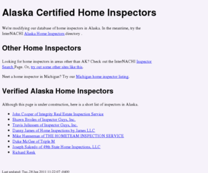 akhomeinspector.net: Alaska Certified Home Inspectors
