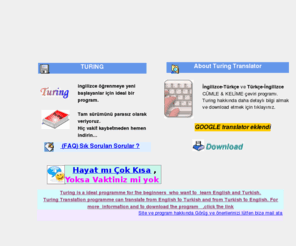 ingtur.net: ingtur
ingilizce-türkçe, türkçe-ingilizce çeviri proğramı