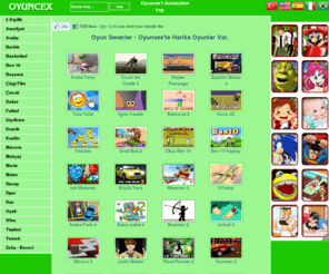 oyuncex.com: Oyun Severler - Oyuncex'te Harika Oyunlar Var.
En yeni, en güzel, en eğlenceli oyunlar nerede ? Tabiki Oyuncex'te muhteşem oyun siteniz...