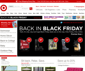 e-paymenttarget.net: Target.com - Furniture, Patio, Baby, Toys, Electronics, Video Games
Shop Target and get Bullseye Free shipping when you spend $50 on over a half a million items. Shop popular categories: Furniture, Patio, Baby, Toys, Electronics, Video Games.