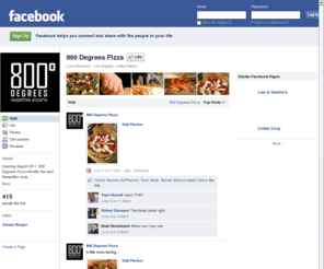 800degreespizza.com: Incompatible Browser | Facebook
 Facebook is a social utility that connects people with friends and others who work, study and live around them. People use Facebook to keep up with friends, upload an unlimited number of photos, post links and videos, and learn more about the people they meet.