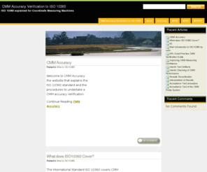 cmm-accuracy.net: CMM Accuracy Verification to ISO 10360
CMM Accuracy Verification to ISO 10360, ISO 10360 explained for Coordinate Measuring Machines