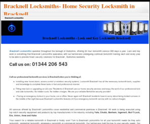 bracknelllocksmiths.com: Bracknell Locksmiths - 24 Hour Locksmith Bracknell Berkshire Locksmith Experts | 01344 206 543
Bracknell Locksmiths, your local security provider for locks, keys or security systems installation and safes repair. Our locksmiths in Bracknell are available at your service 24 hours a day on 01344 206 543.