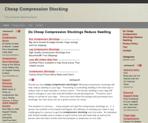 cheapcompressionstockings.com: Cheap Compression Stockings
Buying cheap compression stockings can be tricky.  Make sure you don't sacrifice quality for price