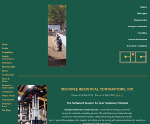 chicopeeindustrial.com: CIC - Home
Chicopee Industrial Contractors, Inc. is committed to being the premier source for industrial contracting services.