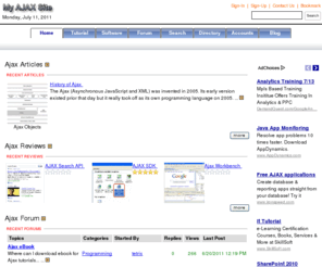 my-ajax-site.com: Ajax
Ajax tutorials, forums, product information, user guide and documentation