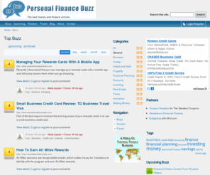 pfbuzz.com: Top Buzz | Personal Finance Buzz
Personal finance social boookmarking portal where you can find the best business and personal finance articles