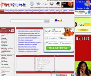 tripuraonline.in: Tripura, Tripura Online, All about Tripura, My Tripura, Know Tripura
Tripura, Tripura Government, Tripura Weather, Tripura fun, Tripura Guide, Complete guide Tripura, Important Services in Tripura, Emergency Services in Tripura, Tripura Services Information, Entertainment in Tripura, Entertainment Centres in Tripura, Tripura News, History of Tripura, Tourist places in Tripura