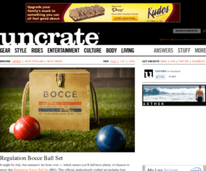 uncrate.com: Uncrate | The Buyer's Guide For Men
Uncrate is a web magazine for guys who love stuff. Our team finds the best gadgets, clothes, cars, DVDs and more.