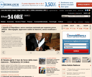 ilsole24ore.net: Il Sole 24 Ore: notizie di finanza, economia, cronaca italiana, esteri, borsa e fisco
Notizie di cronaca italiana ed estera, quotazioni borsa in tempo reale e approfondimenti di finanza, norme e tributi, fondi e obbligazioni, mutui, prestiti e lavoro a cura de Il Sole 24 Ore.