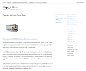 puppypens.net: Puppy Pens
Are you looking for Puppy Pens? Find where to buy the best and cheap Puppy Pens right here!