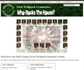 parkwolfpackgymnastics.com: Park Wolfpack Gymnastics
Welcome to the Park (Cottage Grove) Wolfpack Gymnastics website. We’re taking a leap into the digital age with a new [...]