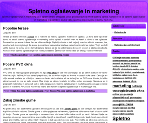 smo.si: Spletno oglaševanje | Marketing
Marketing in spletno oglaševanje poskrbita za vidnost vaše spletne strani. Spletno oglaševanje in marketing za višji zaslužek na internetu in večje zadovoljstvo.