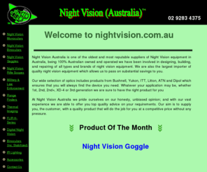 yukonaustralia.com: Night Vision Binoculars, Goggles and Rifle Scopes
Night Vision Devices, Night Vision Scopes, Night Vision Modules, Night Vision accessories, Infrared Laser Illuminator