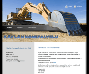 kaylankonepalvelu.com: Maanrakennuspalvelut Kuusamo - Käylän Konepalvelu Avoin yhtiö
