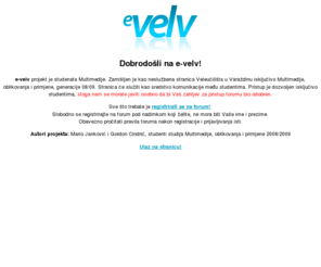 e-velv.com: Neslužbene stranice Veleučilišta u Varaždinu
