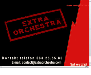 extraorchestra.com: EXTRA ORCHESTRA
extra orchestra, band, za svadbu, proslavu, zabava, vencanja, klubska svirka, ziva svirka, clubbing, music for entratainment, music for events, muzika, sudbina, odoleo oboleo, band, vasilije, vasovic, dejan