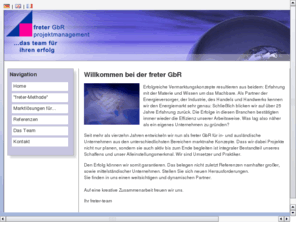 freter-gbr.com: Freter GbR - Projektmanagement in Löhnberg / Weilburg - Hessen
Freter Projekmanagement Consulting Vertrieb Unternehmenskonzepte Beratung