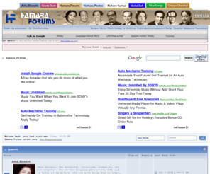 hamaraforums.com: Hamara Forums (Powered by Invision Power Board)
Hamara Forums provides a common platform to discuss and collaborate to all music enthusiasts who like retro and music of yesteryears.