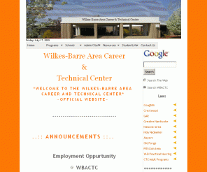 wbactc.org: ..:: Welcome To The Official Wilkes-Barre Area Career & Technical Center Website ::..
