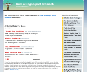 cureadogsupsetstomach.net: Cure a Dogs Upset Stomach, Dogs Training, Puppy Obedience Training, Dogs Care, Dogs Health and more
Cure a dogs upset stomach remedy. Also tips on dogs training, puppy obedience training of breeds, dogs care, dogs health and more.