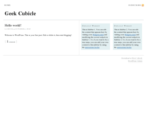 geekcubicle.com: Geek Cubicle — Just another WordPress site
Just another WordPress site