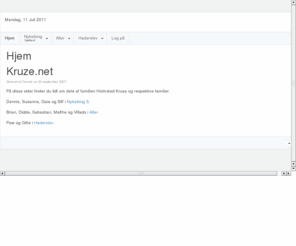 kruze.net: Kruze.net
Kruze.net - Hjemsted for en del af Holmsted Kruse familien.