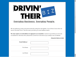 drivingtheirbiz.com: Drivin' Their Biz
Join us as we follow all types of businesses small and big in order to encourage and inspire you to follow your dreams full-time or part-time.