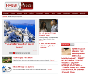 haberses.com: Haber Ses; Türkiyeden ve Dünyadan Haberler
Haberses Türkiyeden ve Dünyadan Haberler